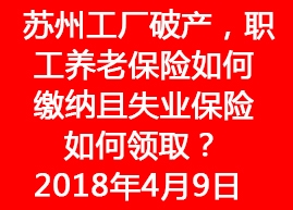 蘇州工廠破產(chǎn)，職工養(yǎng)老保險(xiǎn)如何繳納且失業(yè)保險(xiǎn)如何領(lǐng)取？